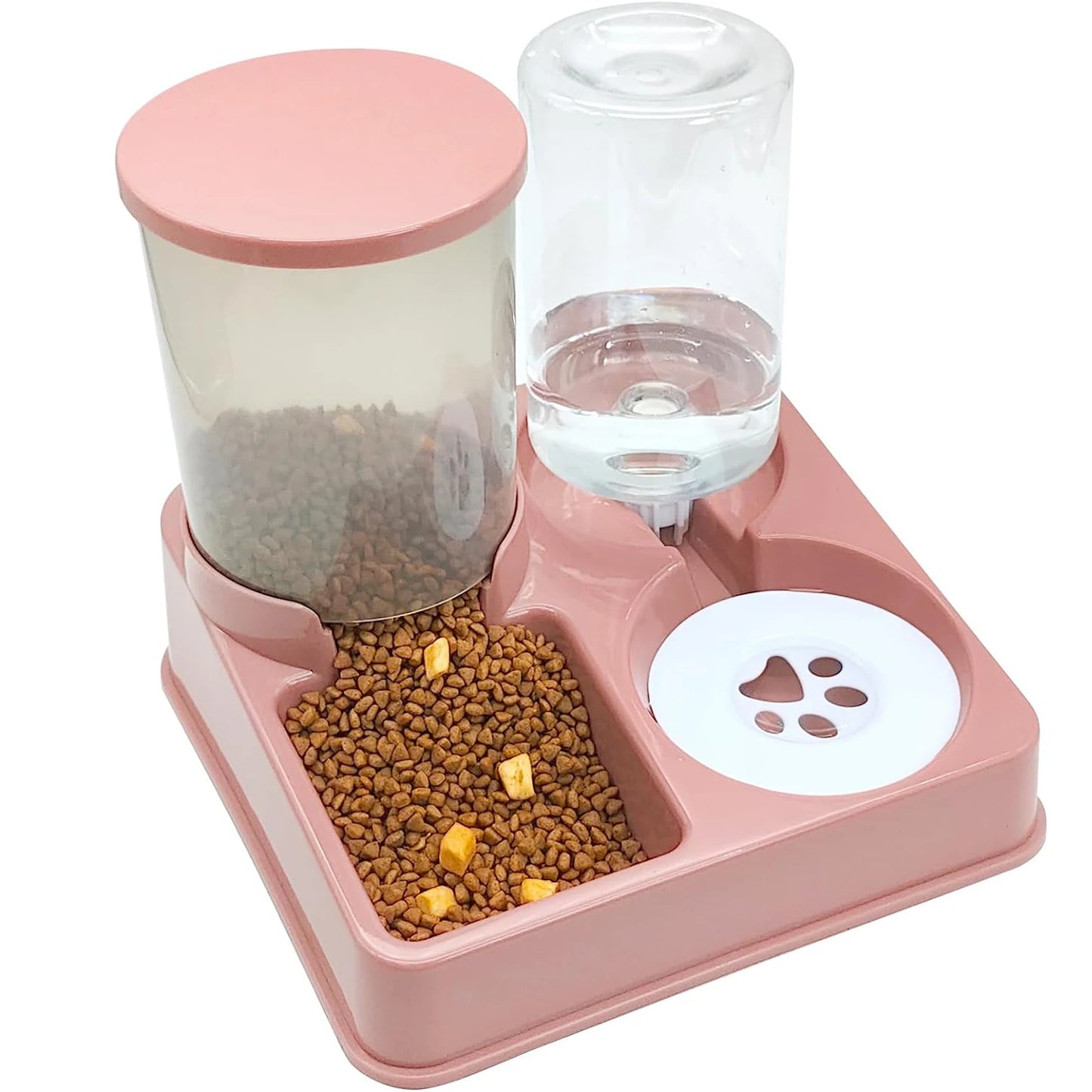 Revolutionize Your Pet's Mealtime with the 2-in-1 Automatic Cat Feeder and Water Dispenser Set - Effortless Feeding and Hydration for Dogs!