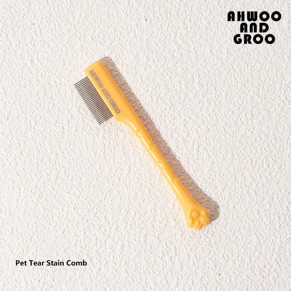 Ultimate Pet Facial Cleaning Comb Set for Tear Stains and Eye-Poop - Perfect for Dogs and Cats!