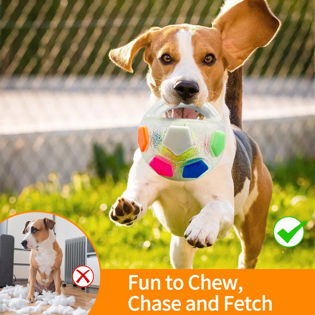Exciting New Football Tennis Ball Shaped Dog Toy – Durable, Squeaky Fun for Outdoor Training and Teething Relief!