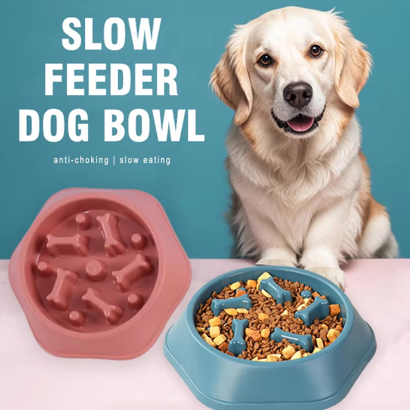Revolutionary Slow Feeder Dog Bowl: Anti-Choking, Non-Slip Design for Healthy Eating - Perfect for Small to Medium Breeds!