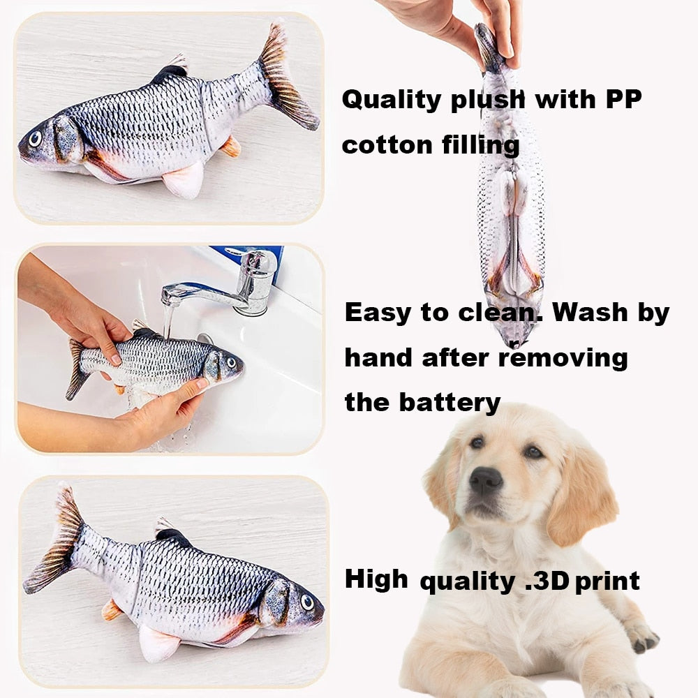 Exciting Interactive USB Rechargeable Fish Toy for Cats