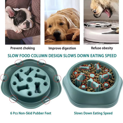 Revolutionary Slow Feeder Dog Bowl: Anti-Choking, Non-Slip Design for Healthy Eating - Perfect for Small to Medium Breeds!