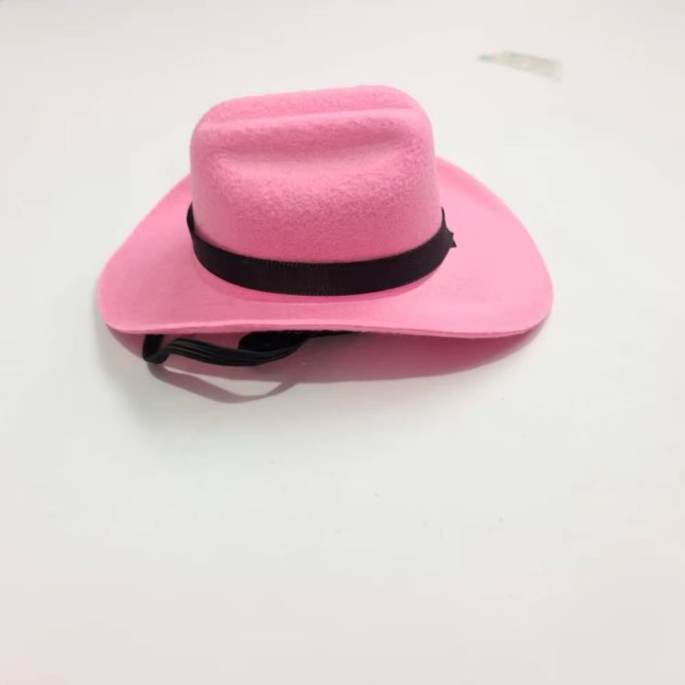 Adjustable Funny Pet Dog Hat Outdoor Summer Pet Accessories Dogs Cats Headwear Cowboy Hats Dog Cat