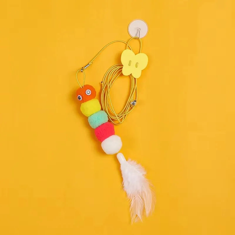 Exciting Hanging Door Elastic Rope Cat Toy for Active Playtime