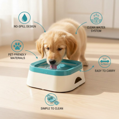 Anti-Splash Pet Water Bowl