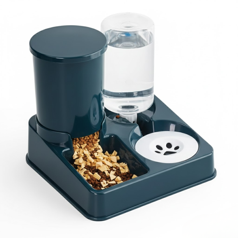 2-in-1 Automatic Pet Feeder & Water Dispenser