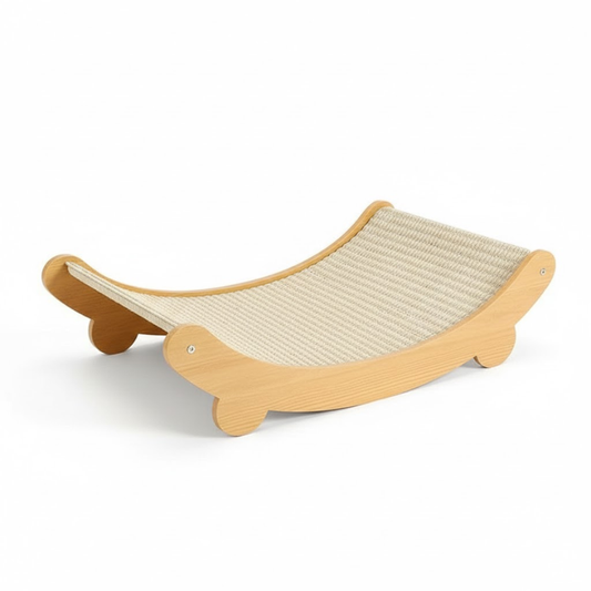 Multifunction Wooden Cat Scratcher & Bed
