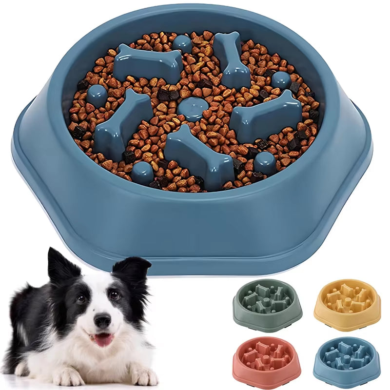 Revolutionary Slow Feeder Dog Bowl: Anti-Choking, Non-Slip Design for Healthy Eating - Perfect for Small to Medium Breeds!