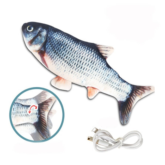 Exciting Interactive USB Rechargeable Fish Toy for Cats