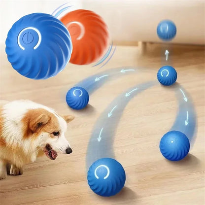 Interactive Smart Dog Toy Ball - USB Rechargeable Automatic Moving and Bouncing Ball for Puppies and Kittens - Perfect Christmas Gift!