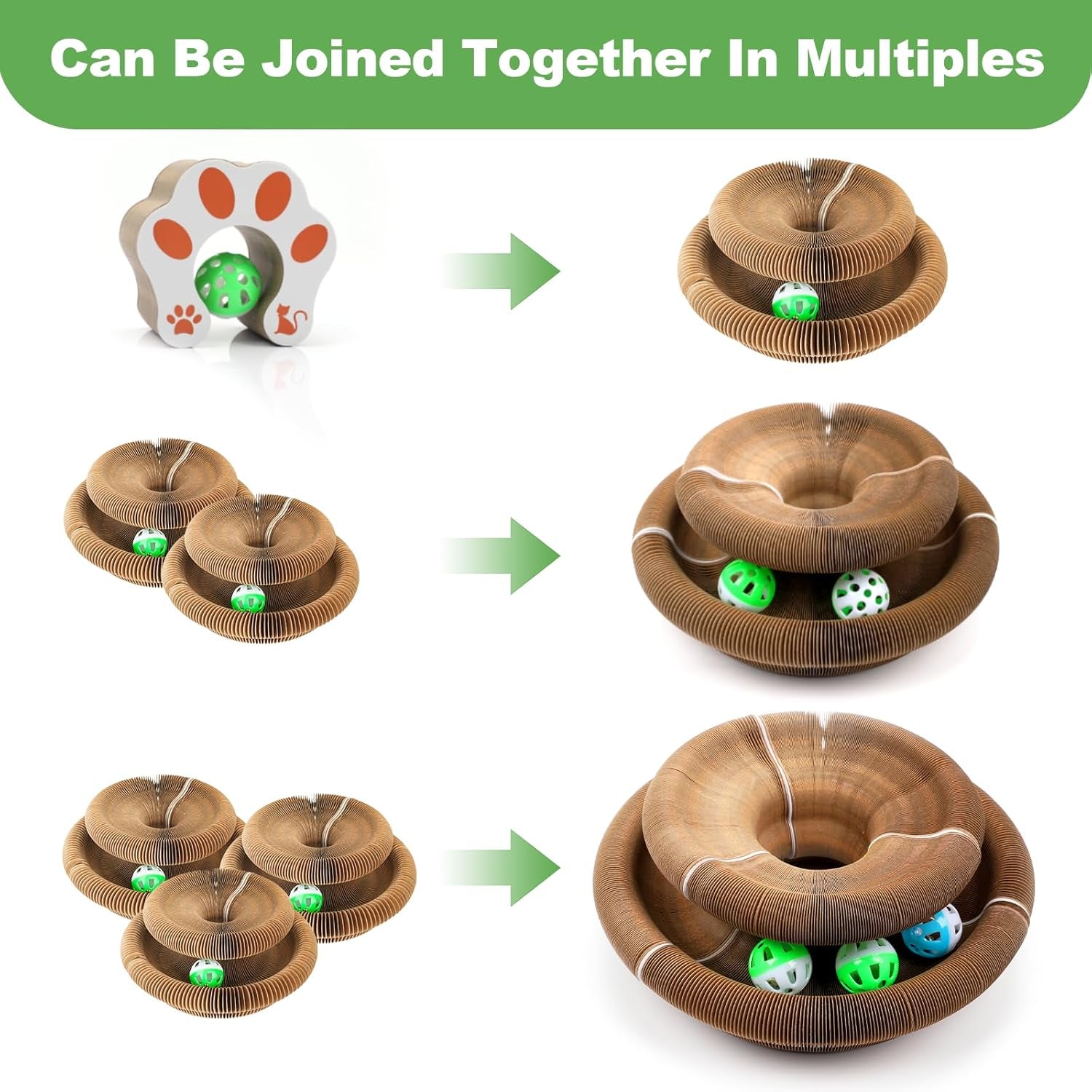 Transform Playtime with the Accordion Magic Organ Cat Scratcher - Fun Cardboard Scratching Pad for Indoor Cats!