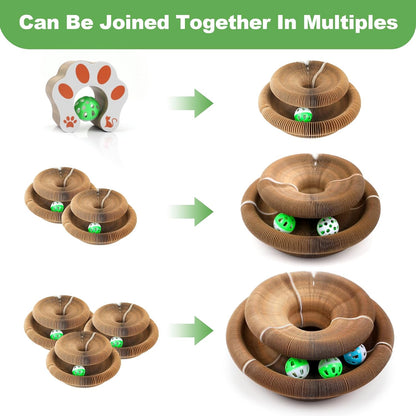 Transform Playtime with the Accordion Magic Organ Cat Scratcher - Fun Cardboard Scratching Pad for Indoor Cats!