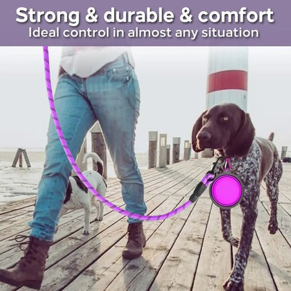 Durable Reflective Dog Leash for All Breeds - Perfect for Big, Small, and Medium Dogs!