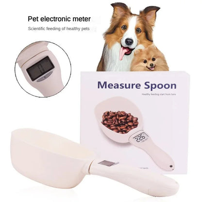Precision Pet Food Measuring Scoop - Electronic Dog and Cat Food Scale with LED Display