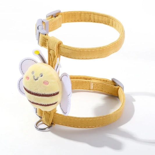 Collar Set Adjustable Cartoon Bee