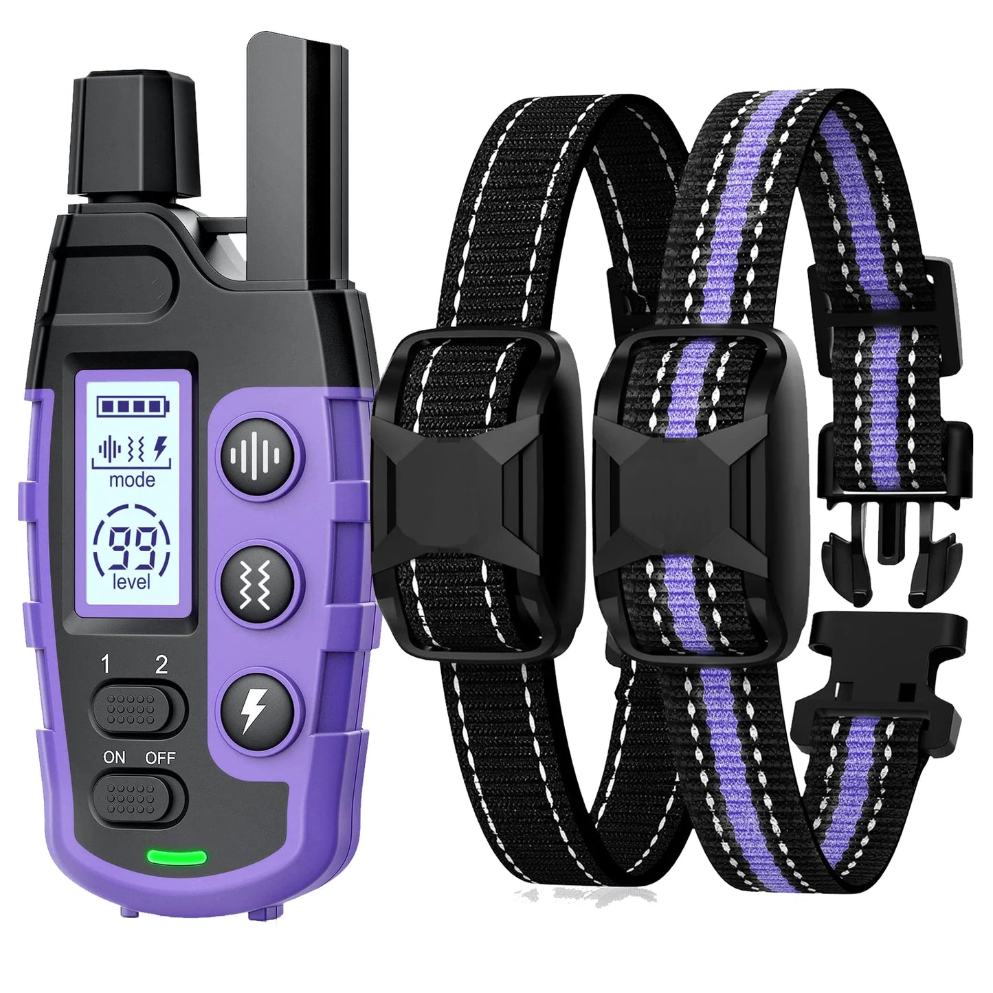 3300Ft Waterproof Electric Dog Training Collar with Remote Control - Perfect for Puppies and Dogs 5-120Lbs with Shock and Vibration Features