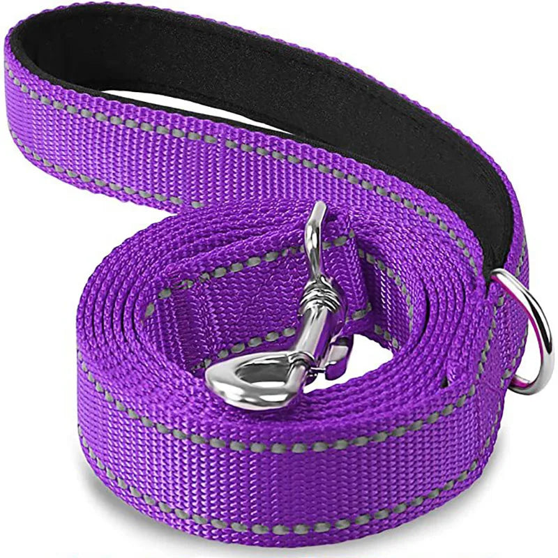 Durable Night Reflection Dog Harness and Leash Set for Safe Walks - Perfect for All Breeds