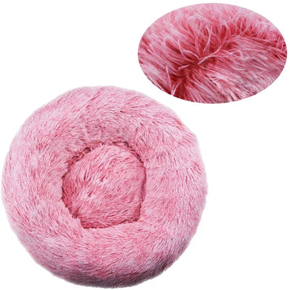 Cozy & Stylish Round Pet Bed for Large Dogs and Cats - Super Soft Plush Winter Sleeping House