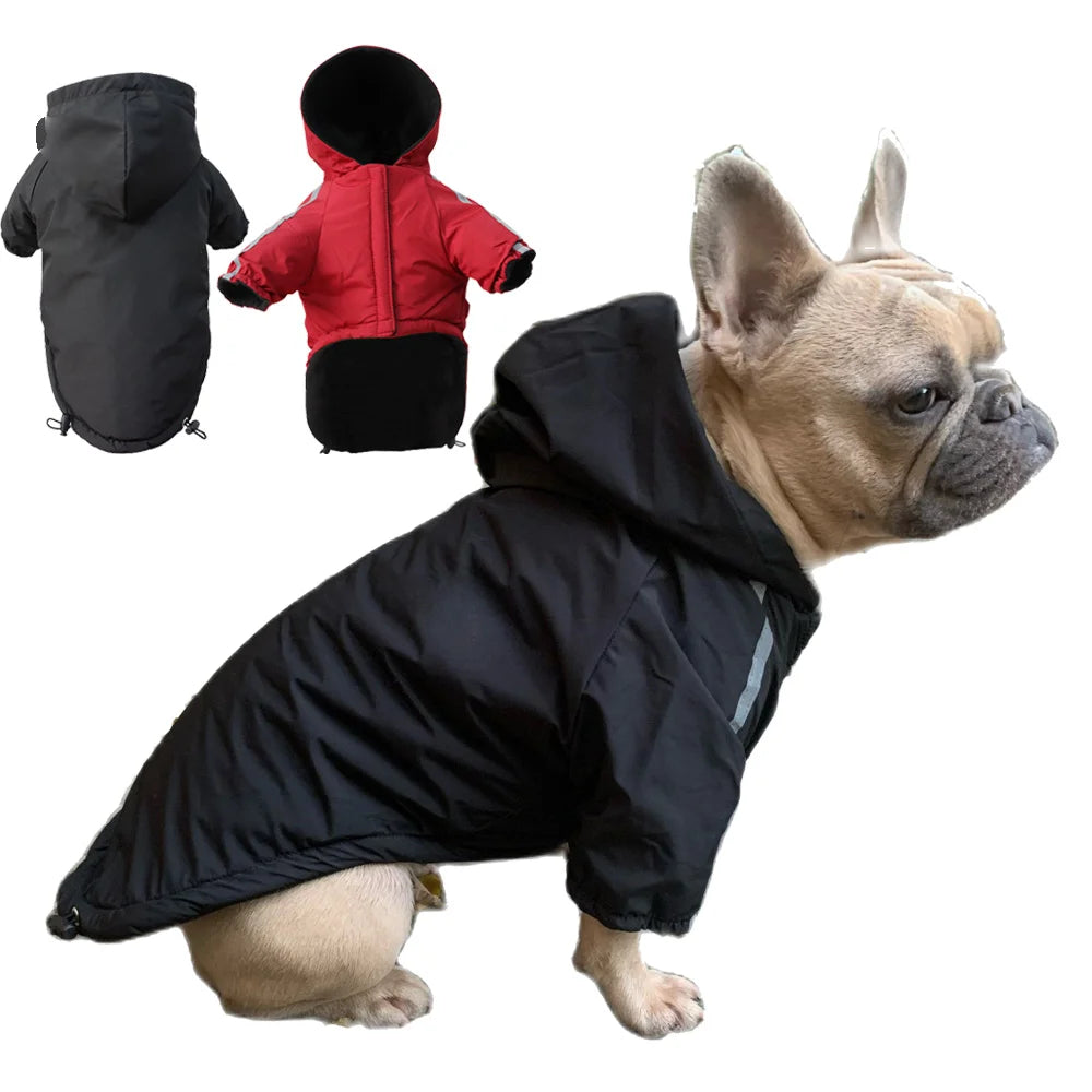 Stylish & Cozy Autumn/Winter Waterproof Dog Hoodie - Perfect for Small Breeds!