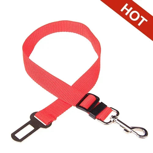 Secure Your Pet's Safety with Our Adjustable Dog and Cat Car Seat Belt - Perfect for Travel!
