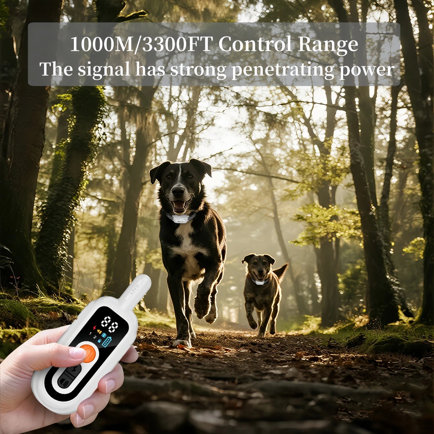 Ultimate Waterproof Electric Dog Training Collar with Remote Control - Rechargeable Anti-Barking Device for Dogs of All Sizes
