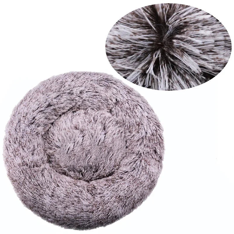 Cozy & Stylish Round Pet Bed for Large Dogs and Cats - Super Soft Plush Winter Sleeping House