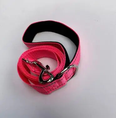 Durable Night Reflection Dog Harness and Leash Set for Safe Walks - Perfect for All Breeds