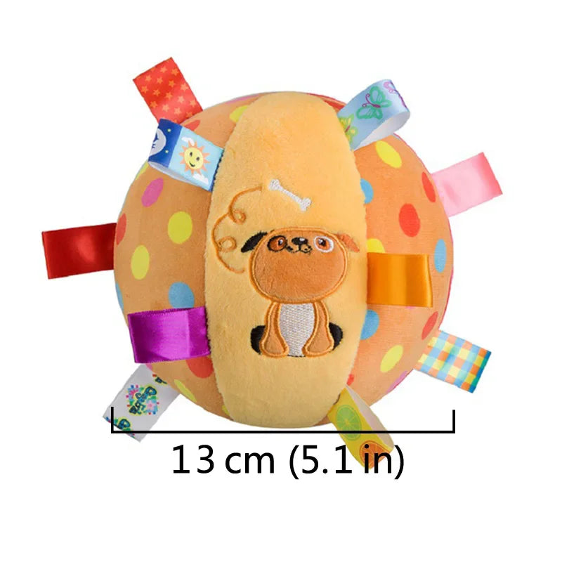 Interactive Plush Ball Dog Toy - Perfect for Aggressive Chewers and Fun Training Sessions with Bells