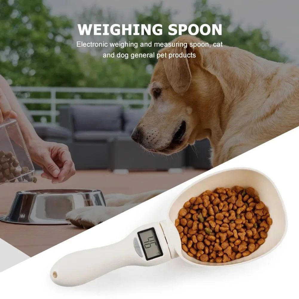 Precision Pet Food Measuring Scoop - Electronic Dog and Cat Food Scale with LED Display
