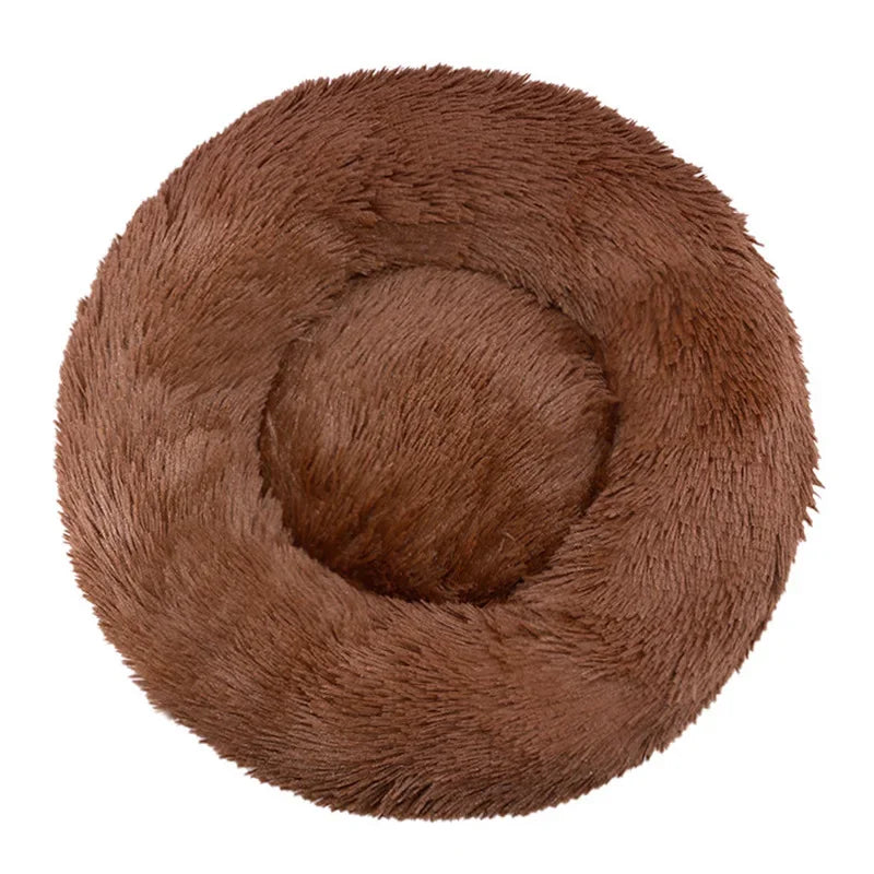 Cozy & Stylish Round Pet Bed for Large Dogs and Cats - Super Soft Plush Winter Sleeping House