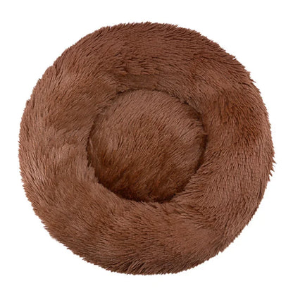 Cozy & Stylish Round Pet Bed for Large Dogs and Cats - Super Soft Plush Winter Sleeping House