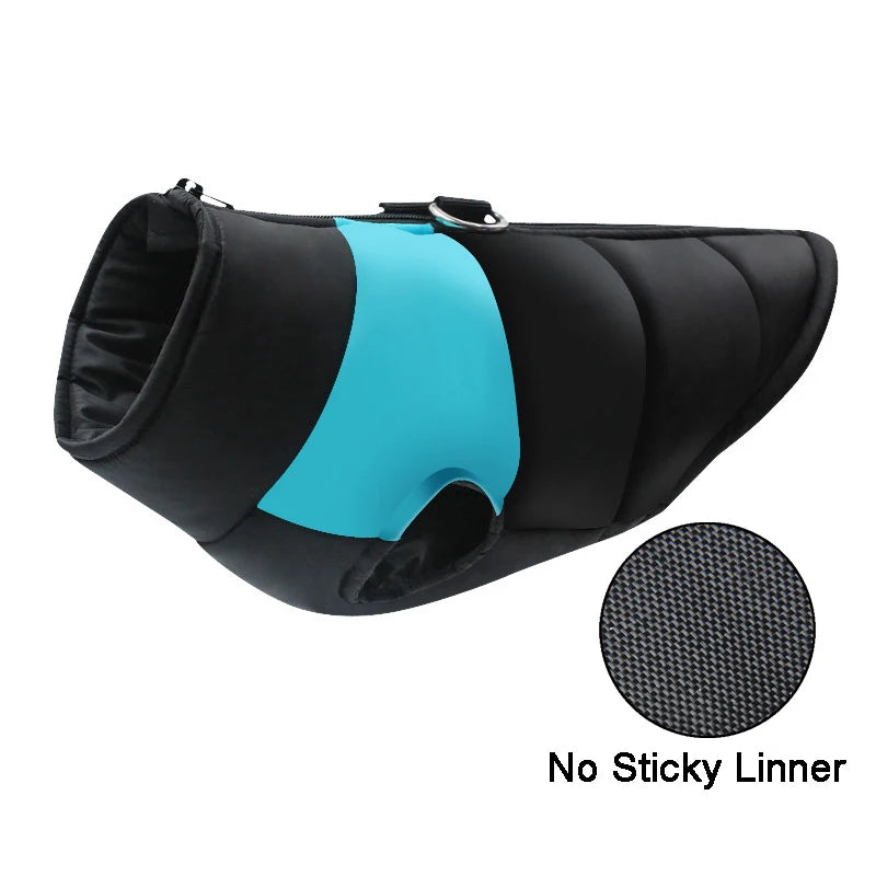 Padded Winter Warm Dog Clothes Waterproof Pet Vest Zipper Jacket for Small Medium Large Dogs Pug Chihuahua French Bulldog Coat