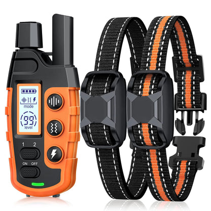 3300Ft Waterproof Electric Dog Training Collar with Remote Control - Perfect for Puppies and Dogs 5-120Lbs with Shock and Vibration Features