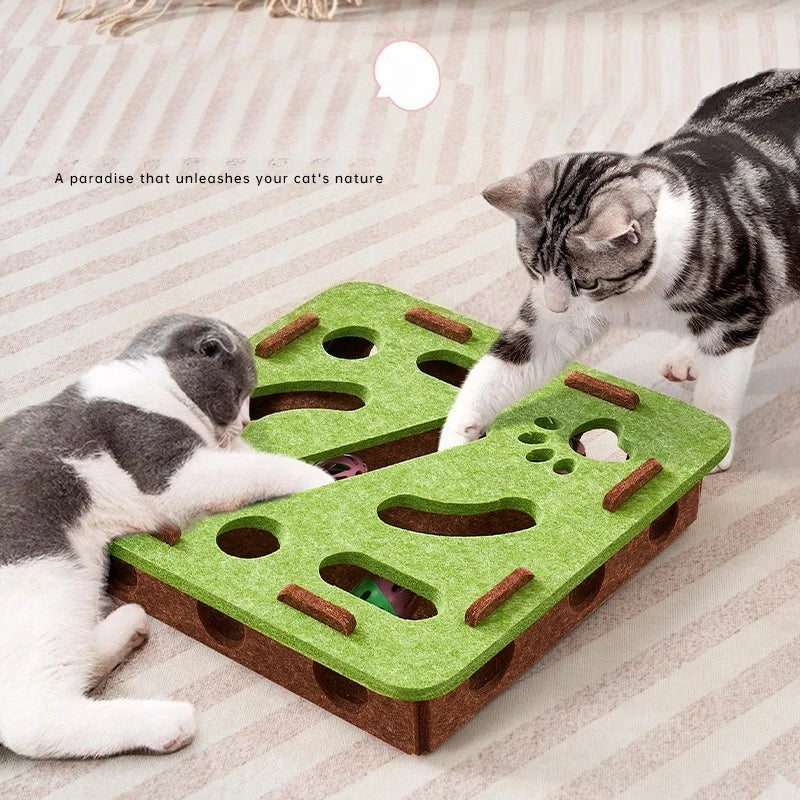 Engaging Sisal Cat Scratching Post - Interactive Toy for Indoor Cats, Perfect for Exercise and Playtime!