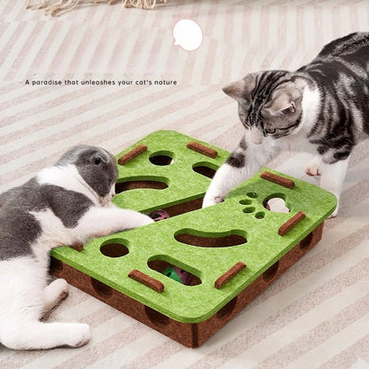 Engaging Sisal Cat Scratching Post - Interactive Toy for Indoor Cats, Perfect for Exercise and Playtime!