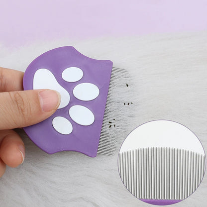 Ultimate Pet Grooming Comb - Effortlessly Remove Fleas with Our Curved Mini Brush for Dogs and Cats