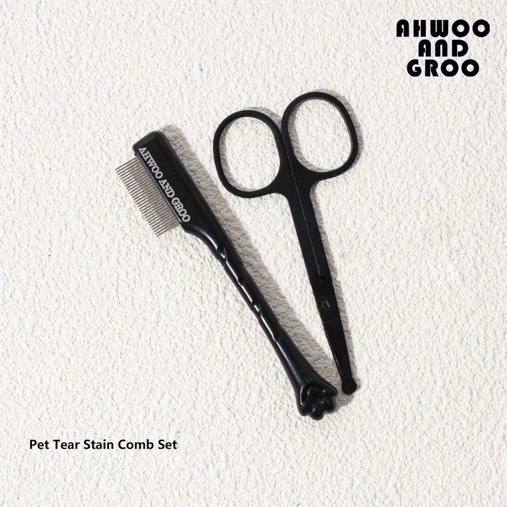 Ultimate Pet Facial Cleaning Comb Set for Tear Stains and Eye-Poop - Perfect for Dogs and Cats!