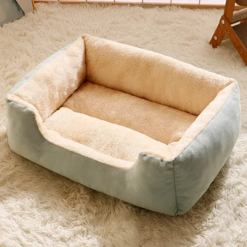 Cozy Winter Cat Bed & Dog Mat - Plush Cushion for Kittens and Puppies - Perfect Accessory for Your Furry Friends' Comfort