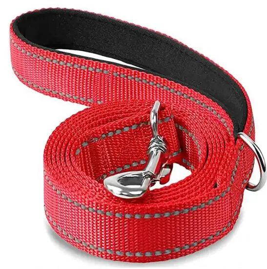 Durable Night Reflection Dog Harness and Leash Set for Safe Walks - Perfect for All Breeds