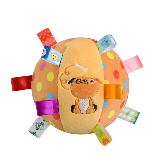 Interactive Plush Ball Dog Toy - Perfect for Aggressive Chewers and Fun Training Sessions with Bells