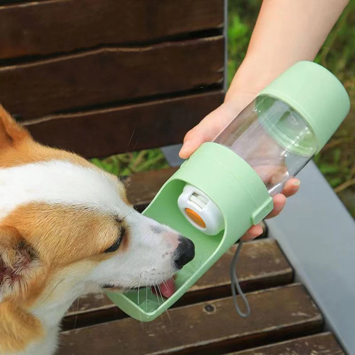 Portable Water Bottle for Dogs and Cats - All-in-One Food and Water Container for Outdoor Adventures