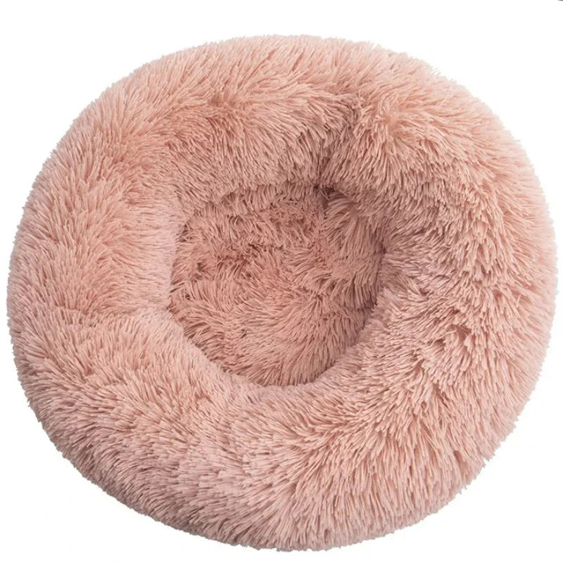 Cozy & Stylish Round Pet Bed for Large Dogs and Cats - Super Soft Plush Winter Sleeping House
