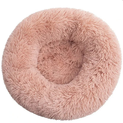 Cozy & Stylish Round Pet Bed for Large Dogs and Cats - Super Soft Plush Winter Sleeping House