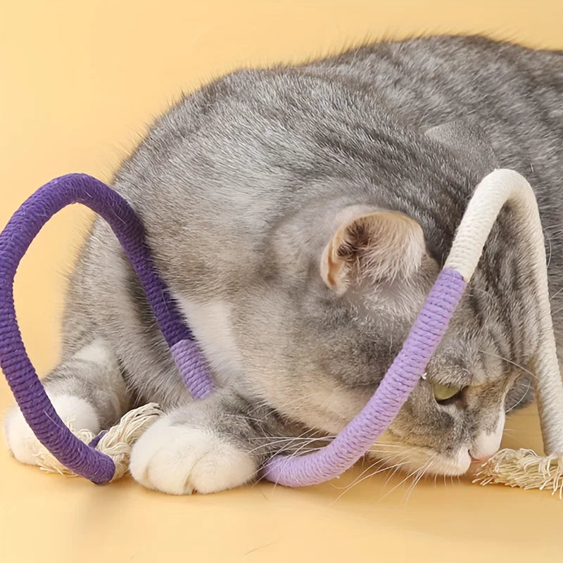 Durable Sisal Cat Bite Rope Toy - Perfect for Teething and Playtime!