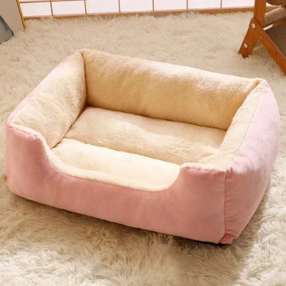 Cozy Winter Cat Bed & Dog Mat - Plush Cushion for Kittens and Puppies - Perfect Accessory for Your Furry Friends' Comfort