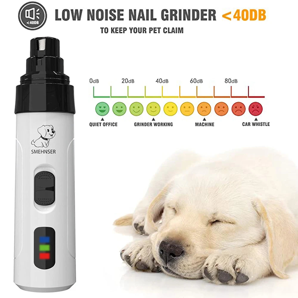 Ultimate Electric Pet Nail Clipper - USB Rechargeable Dog Nail Grinder for Small to Large Pets