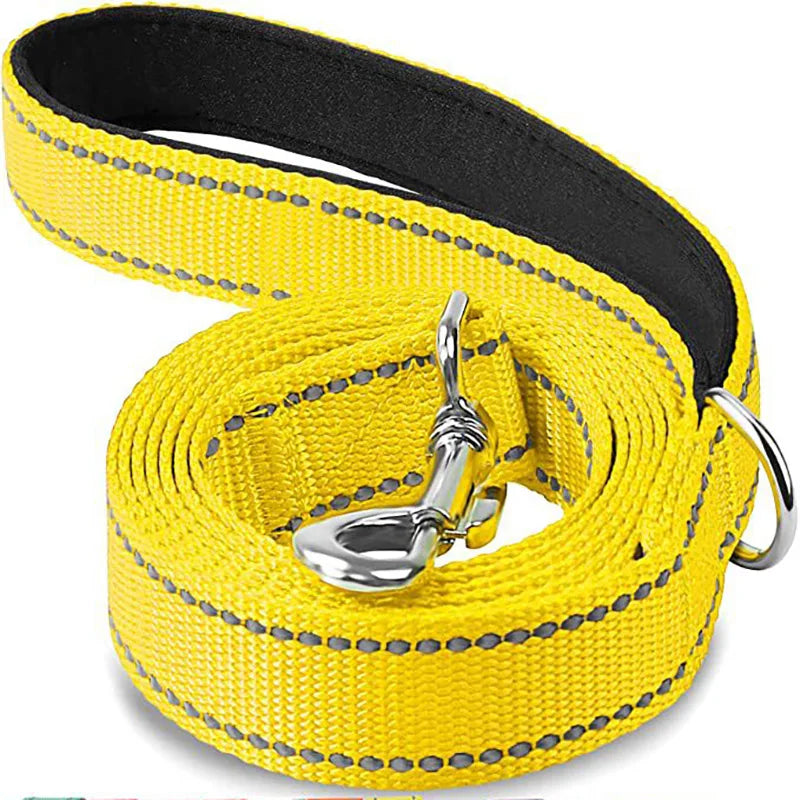 Durable Night Reflection Dog Harness and Leash Set for Safe Walks - Perfect for All Breeds