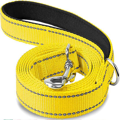 Durable Night Reflection Dog Harness and Leash Set for Safe Walks - Perfect for All Breeds
