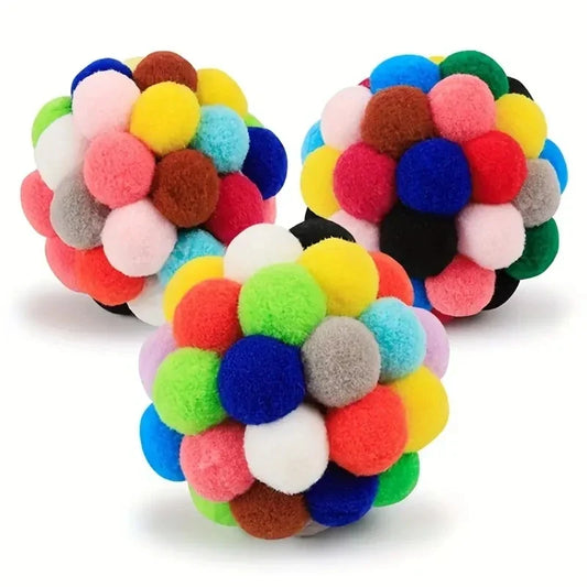 Colorful Woolen Ball For pets