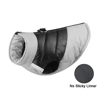 Padded Winter Warm Dog Clothes Waterproof Pet Vest Zipper Jacket for Small Medium Large Dogs Pug Chihuahua French Bulldog Coat